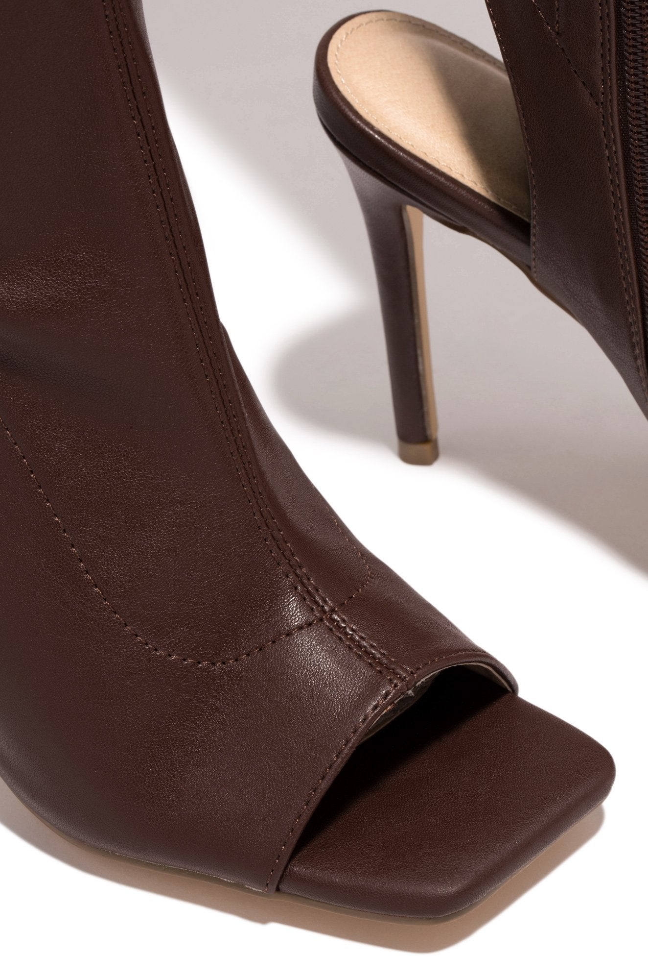 Fish Mouth Women's Boots Stiletto Heels Thin