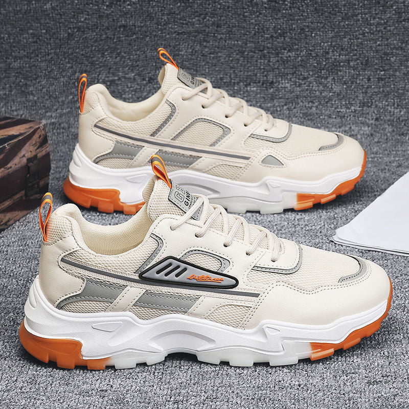 Men Outdoor Breathable Mesh Shoes Lightweight Running Sports Shoes
