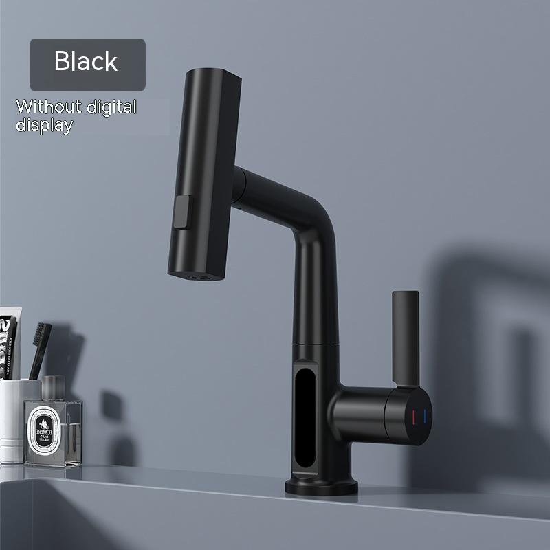 Intelligent Digital Display Pull-out Basin Faucet