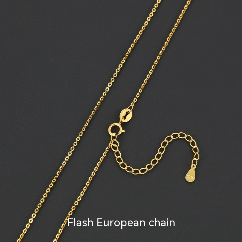 Lovers Gold 925 Sterling Silver 18K Gold Plated Chain