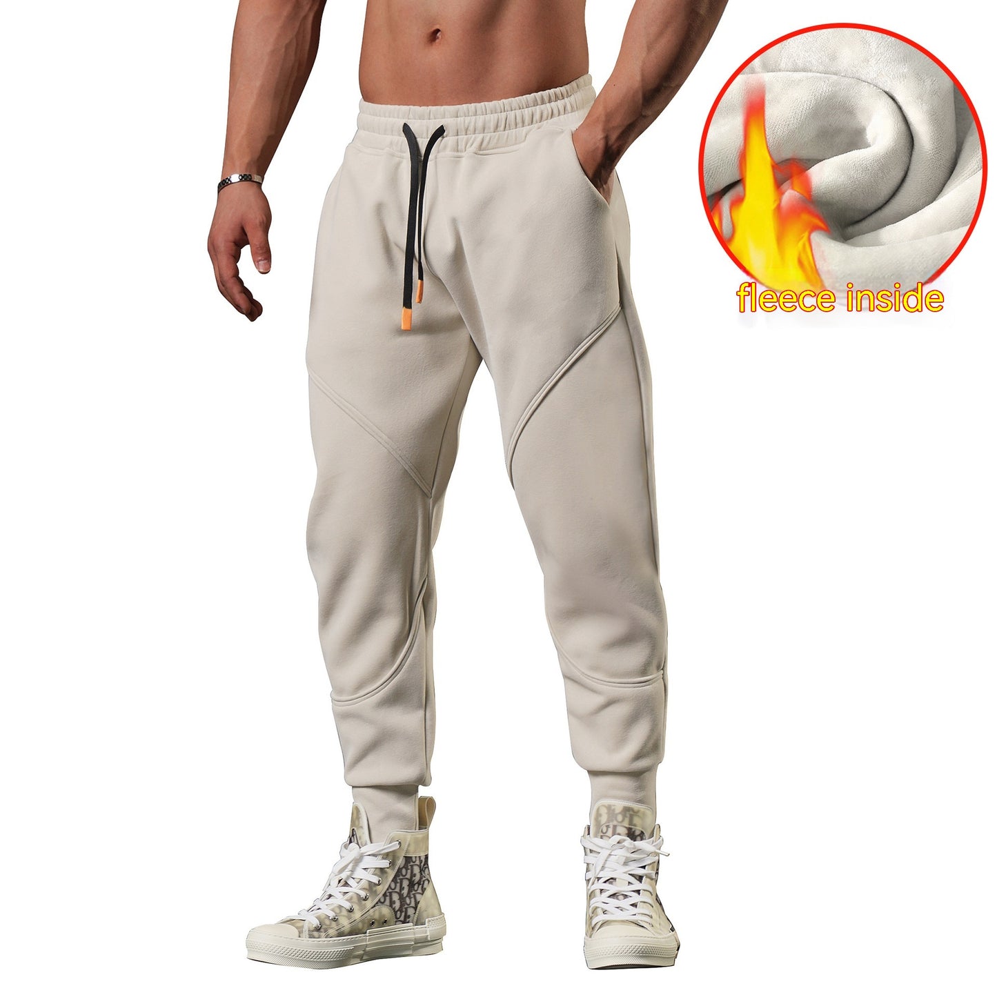 Men's Warm Leisure Outdoor Track Sweatpants