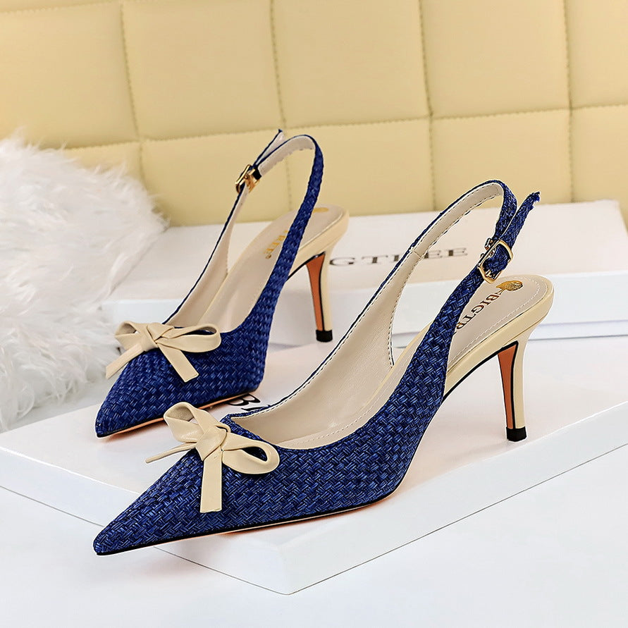 Pointed Toe Hollow High Heels