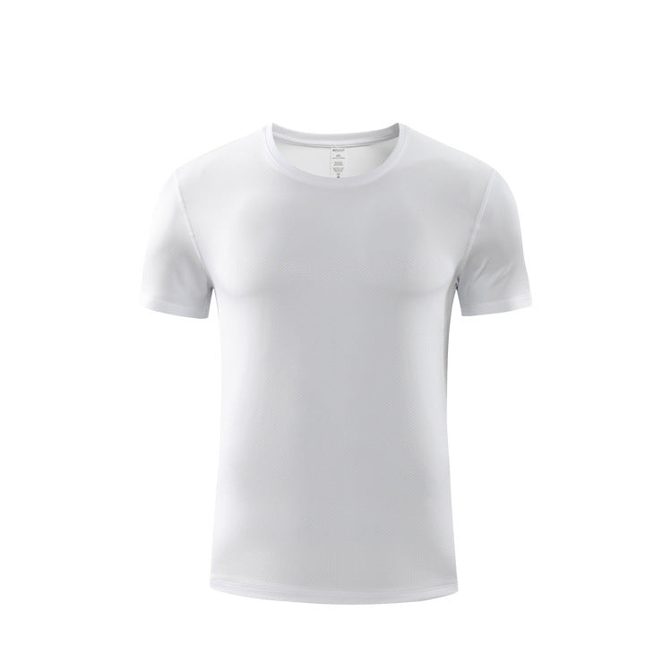 Men Quick Dry Round Neck Short Sleeved T-shirt