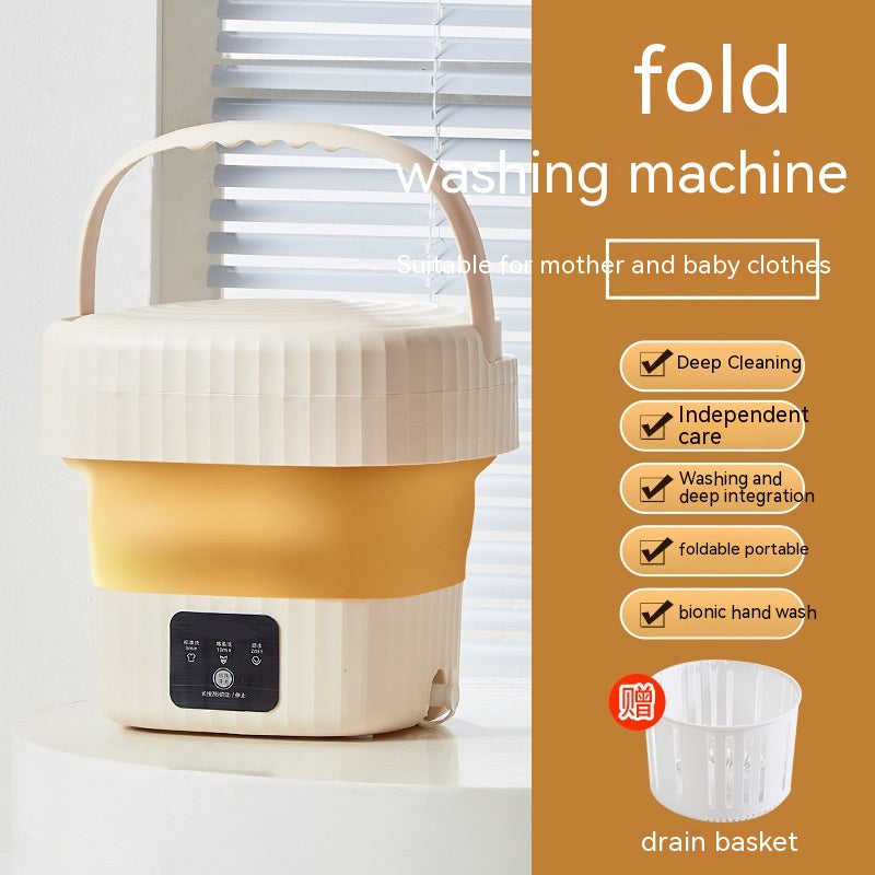 Portable Intelligent Digital Display Folding Washing Machine