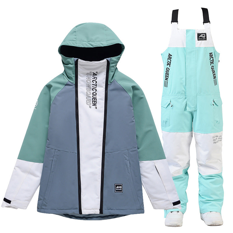 Women's Winter Outdoors Veneer Double Board Ski Polyester Pants