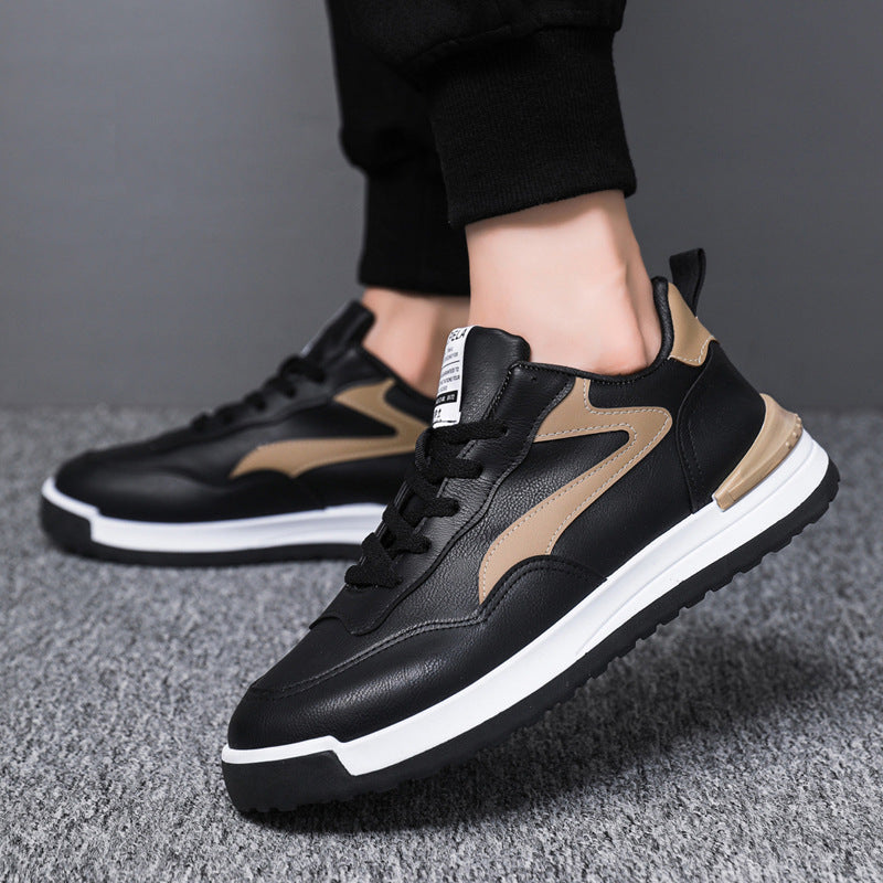Men Trendy Lace-up Round-toe Flat-soled Outdoor Walking Running Shoes