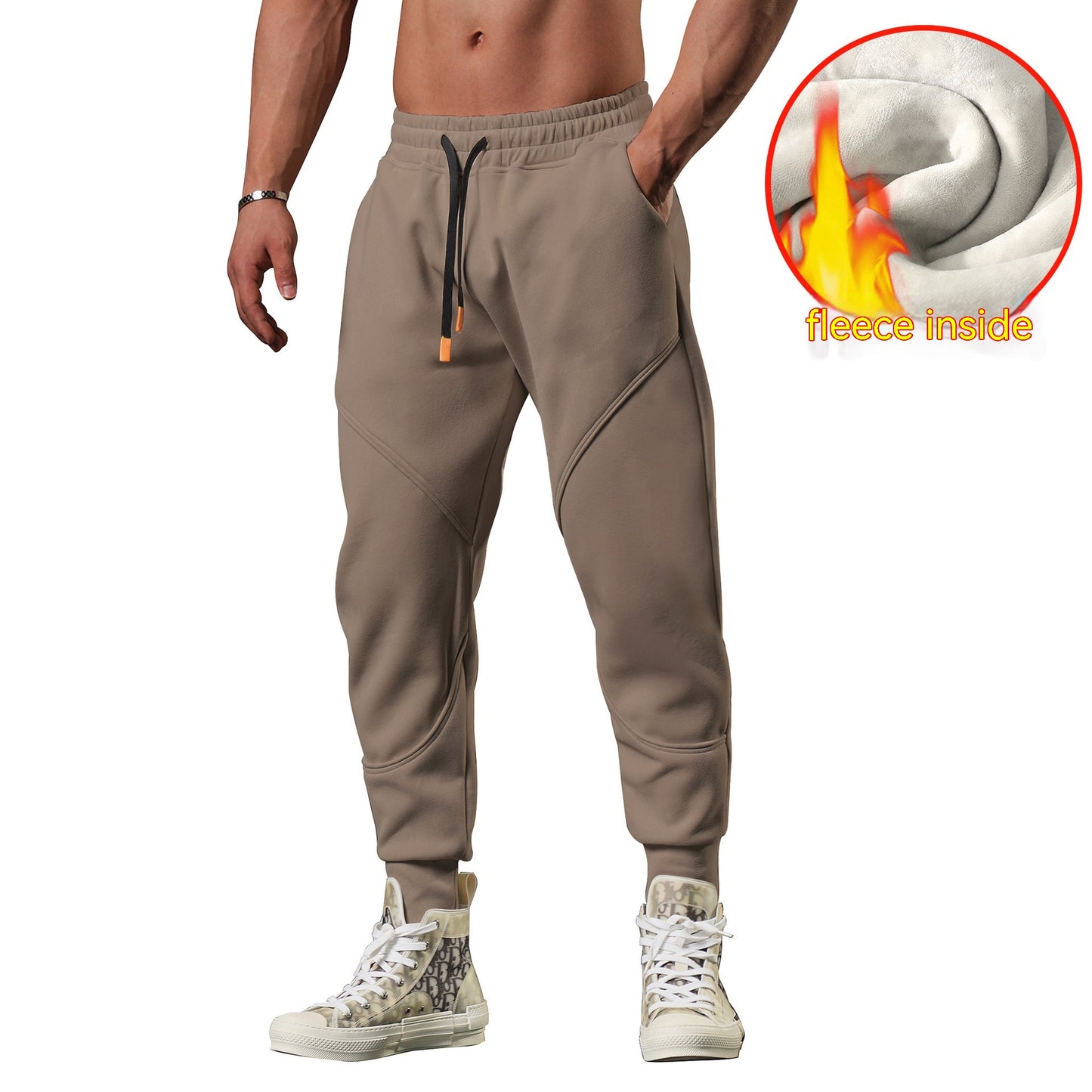 Men's Warm Leisure Outdoor Track Sweatpants