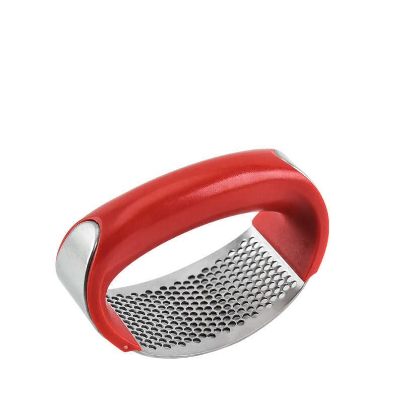 Stainless Steel Manual Curve Garlic Press