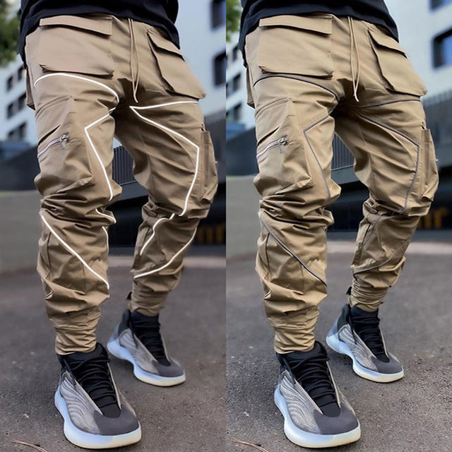 Men's Japanese Trousers Loose Large Size Work Pants