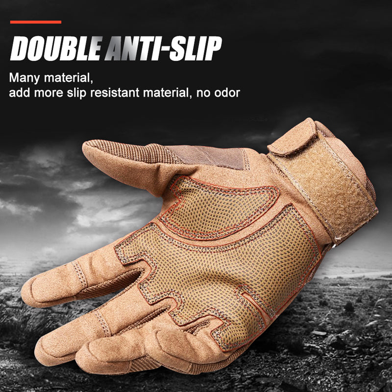 Men Tactical Rubber Knuckle Protective Gear Tactical Gloves
