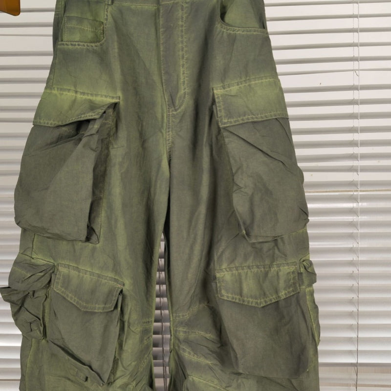 Multi-dimensional Design Hot Girl Style Distressed Overalls