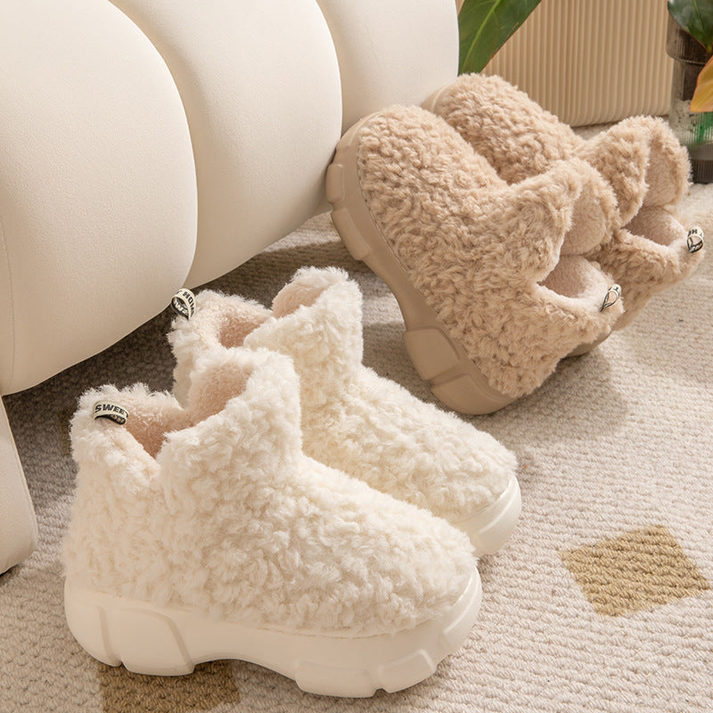 Winter Cashmere Snow Boots Plus Velvet High-top Fleece Cotton Shoes