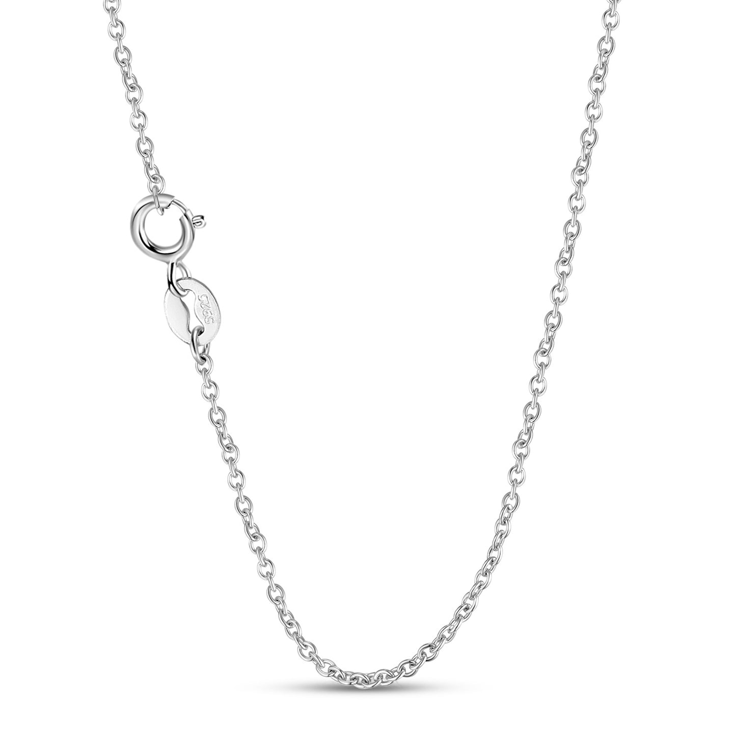Lovers S925 Sterling Silver Rose Tag 14K Gold Plated Necklace