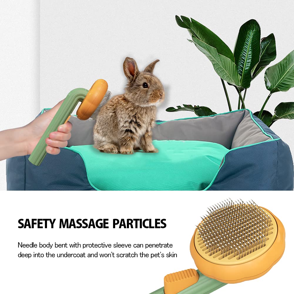 Purrfection Unleashed: Self-Cleaning Pet Slicker Brush - Tame Tangles, Banish Mats, and Elevate Pet Grooming!"
