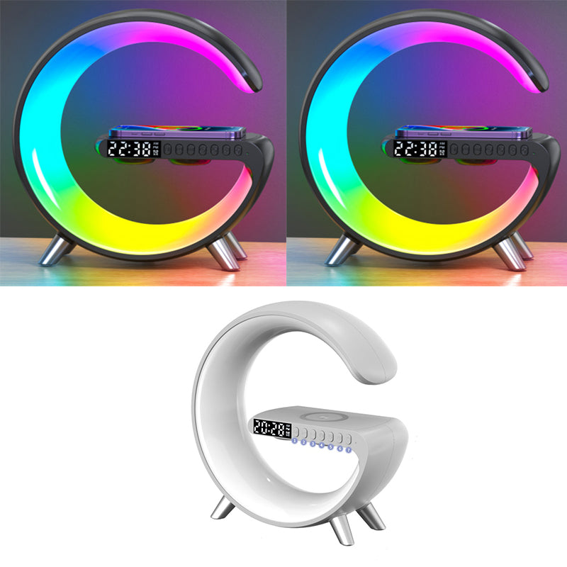 Intelligent G Shaped LED Lamp Bluetooth Wireless Charger Atmosphere Lamp