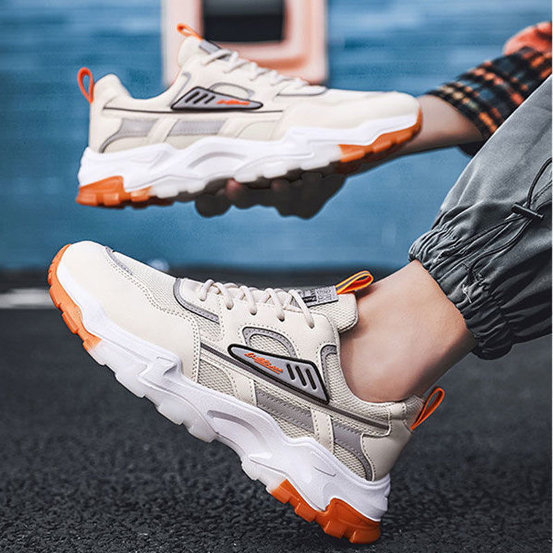 Men Outdoor Breathable Mesh Shoes Lightweight Running Sports Shoes
