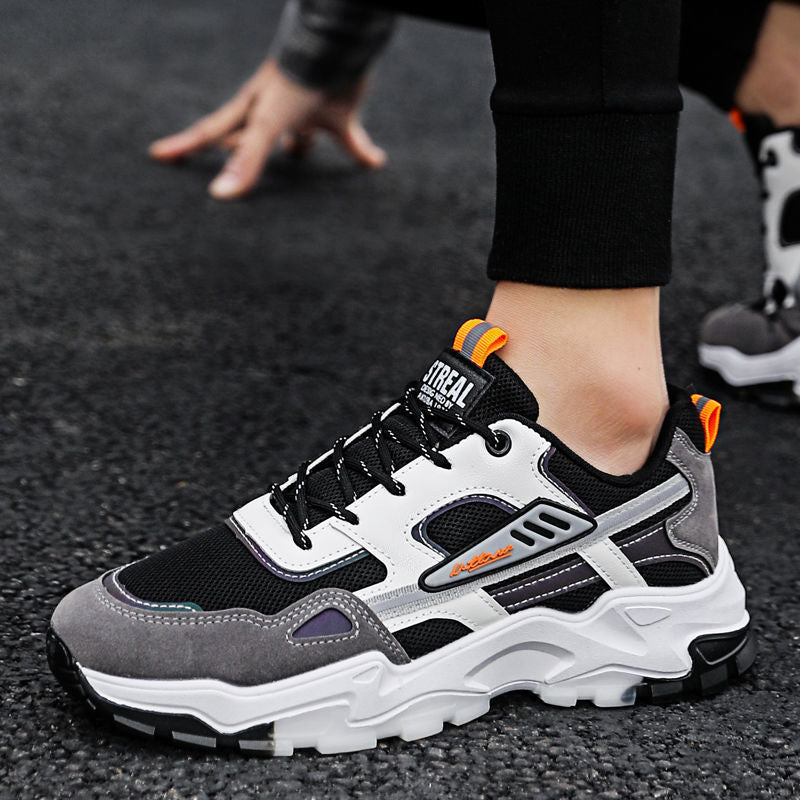 Men Outdoor Breathable Mesh Shoes Lightweight Running Sports Shoes