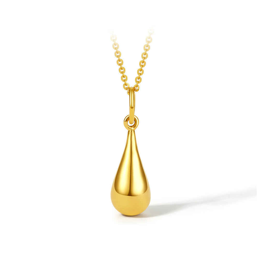 Women's 18K Water Drop Pendant Necklace