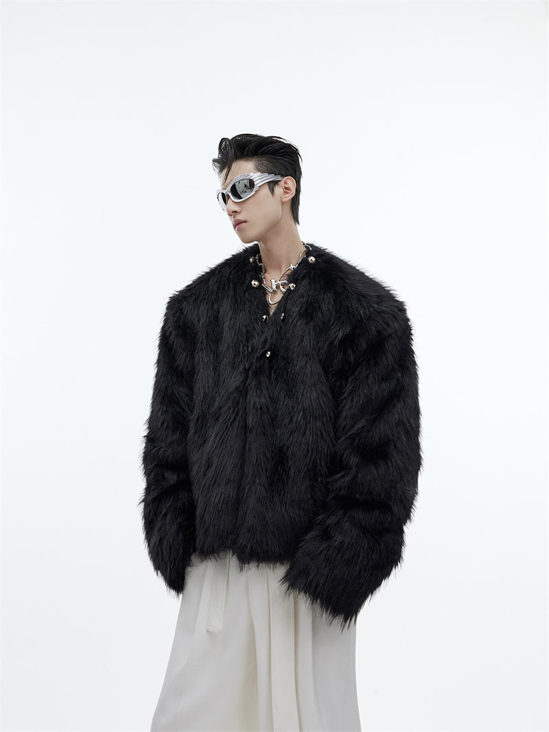 Men's Design Mink-proof Fur Coat