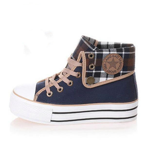 Girl Thick Soled Flat Bottom Muffin Heel Board Shoes
