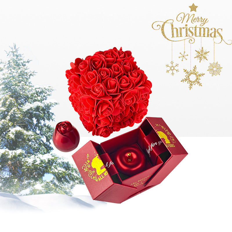 Lovers Rose Eternal Flower Jewelry Box Set