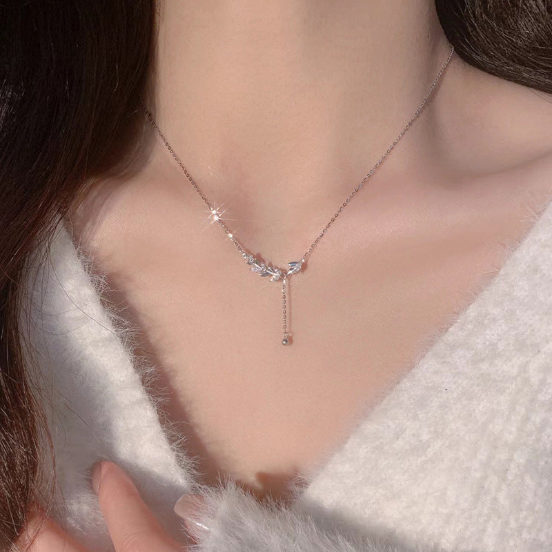 Women's Sterling Silver Light Luxury High-grade Clavicle Necklace