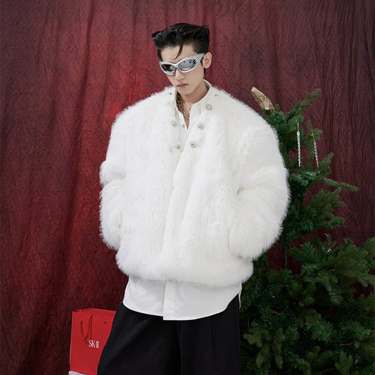 Men's Design Mink-proof Fur Coat