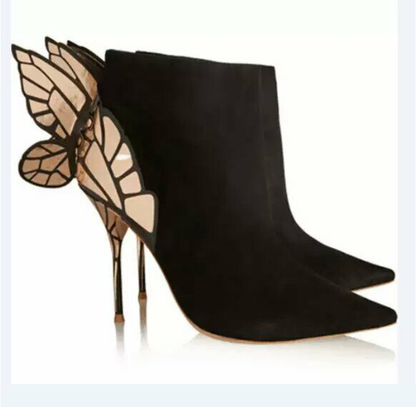 Women's High Heels Butterfly Boots With Angel Wings