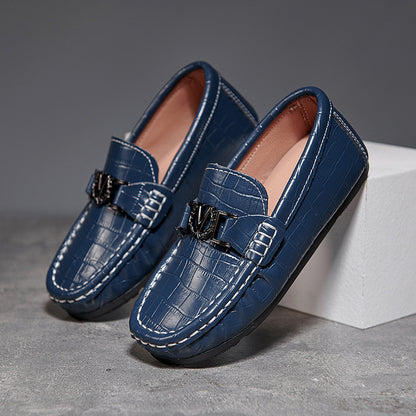 Children's Slip-on Leather Shoes