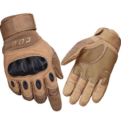 Men Tactical Rubber Knuckle Protective Gear Tactical Gloves