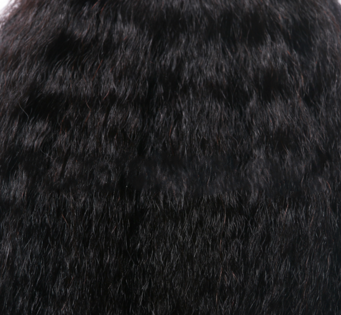 Brazilian hair kinky Yaki straight curtain wig