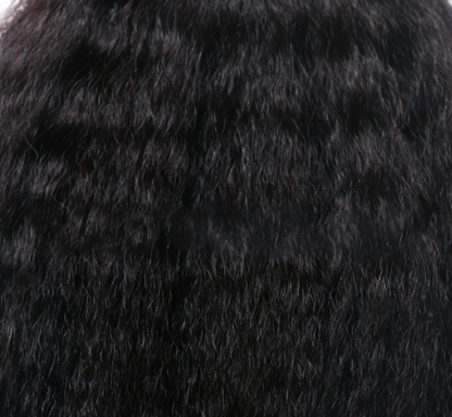 Brazilian hair kinky Yaki straight curtain wig