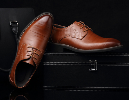 Men's leather dress business shoes