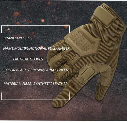 Touch Screen Tactical Full Finger Gloves