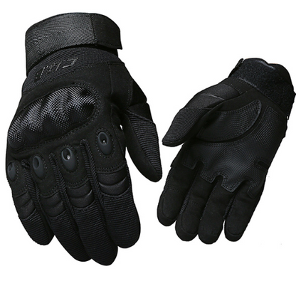 Men Tactical Rubber Knuckle Protective Gear Tactical Gloves