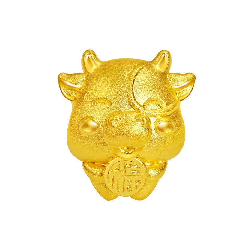 Gold Pendant 3D Hard Gold Bobo Fish