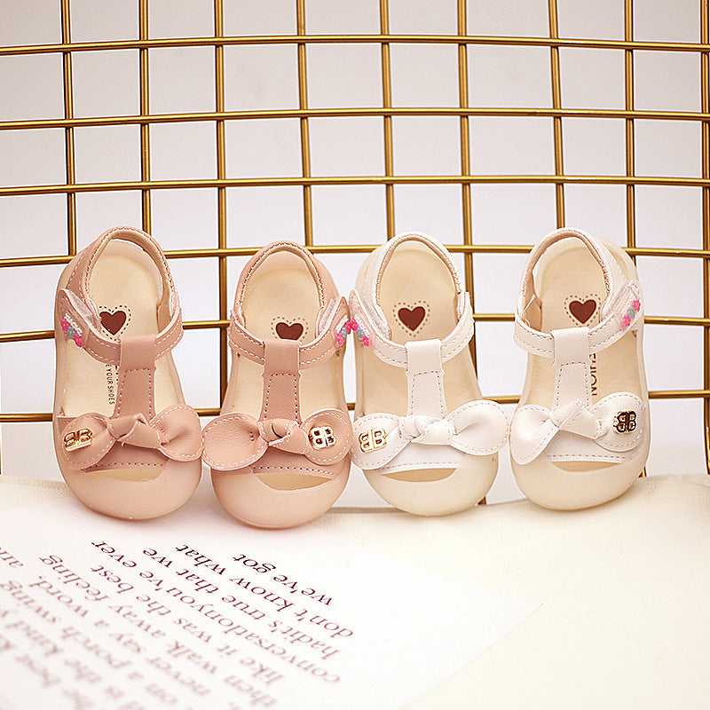 Girls' Toddler Soft-Soled Non-Slip Toe  Shoes