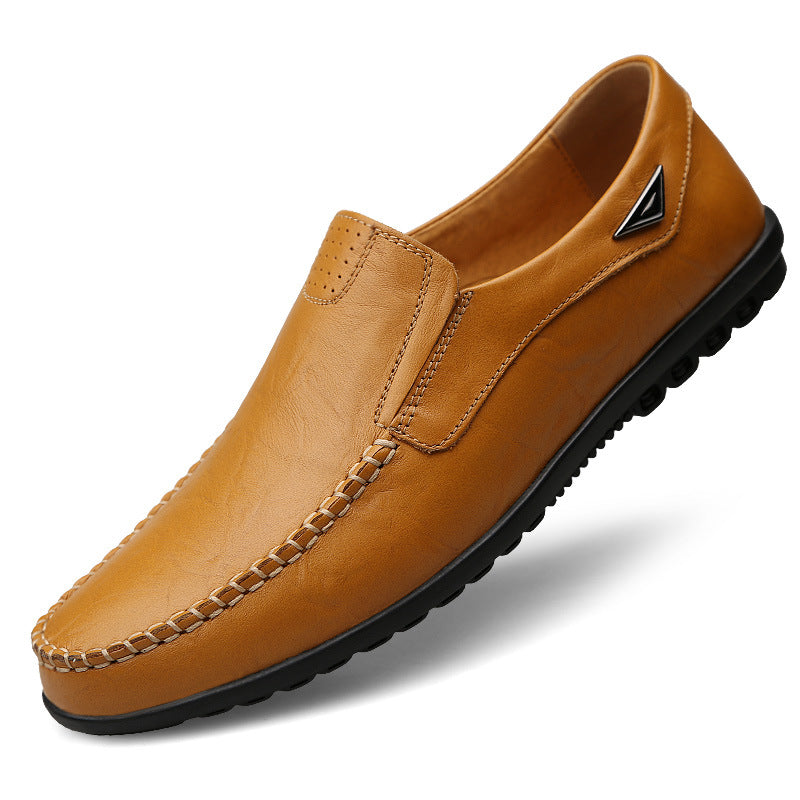 New Peas Men's Casual Leather Shoes
