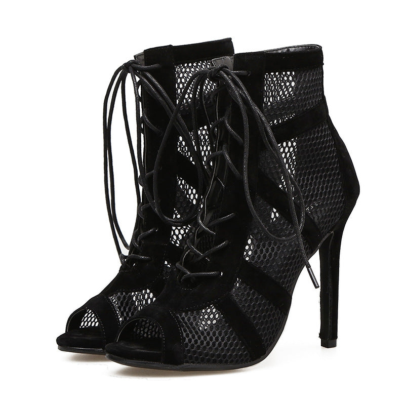 Net Shoes Women Fire Short Boots