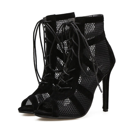 Net Shoes Women Fire Short Boots