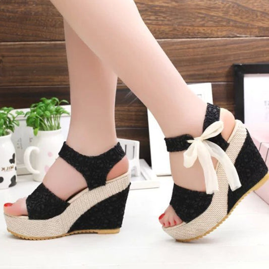 Women Summer Wedges Platform High Heels