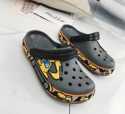 Children's Pattern Cartoon Fun College Hole Shoes