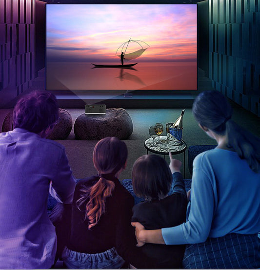 Black Mini Projector Led Home Theater Video
