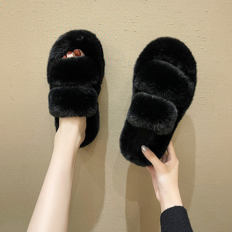 Fuzzy Slippers Women Fluffy Bedroom Slippers