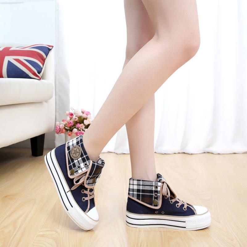 Girl Thick Soled Flat Bottom Muffin Heel Board Shoes