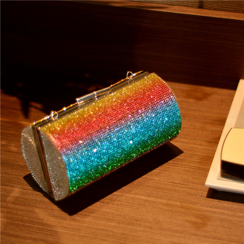 Party Perfection: Rainbow Luxury Diamond Clutch