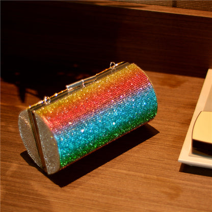 Party Perfection: Rainbow Luxury Diamond Clutch