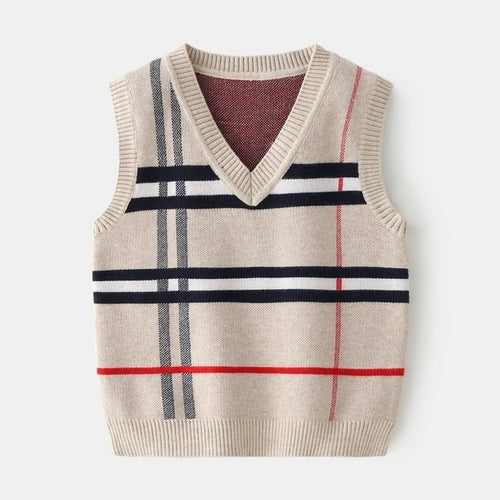 Plaid Toddler Kid Sweater Knit Pullover