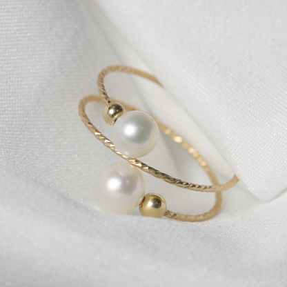 Little Fairy 14K Gold Freshwater Pearl Ring