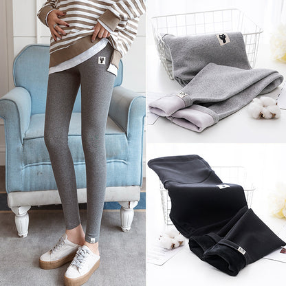 Fleece-lined Maternity Leggings